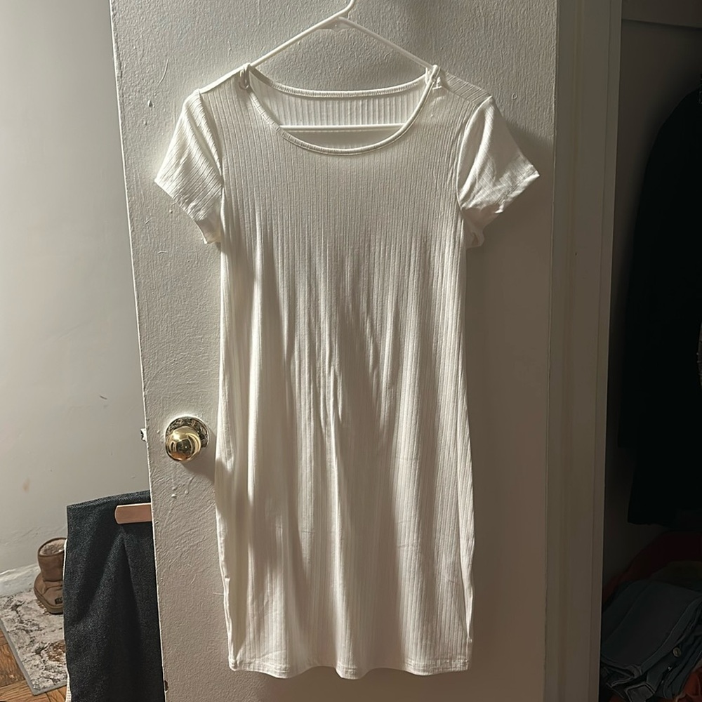Plain white t-shirt dress!